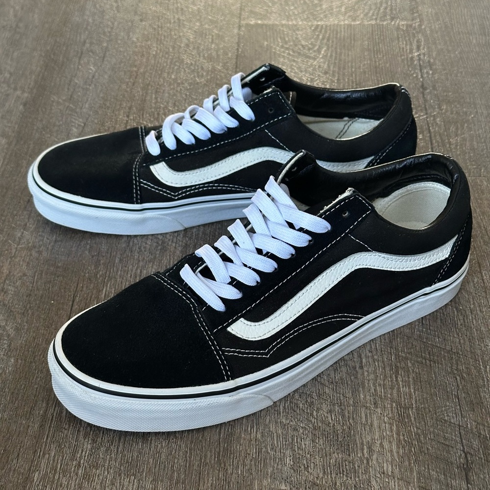 Vans | Old Skool Black White Sneakers (9.5M/11W) - Picture 5 of 9